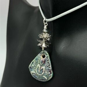 Handmade Porcelain Buddha Necklace
